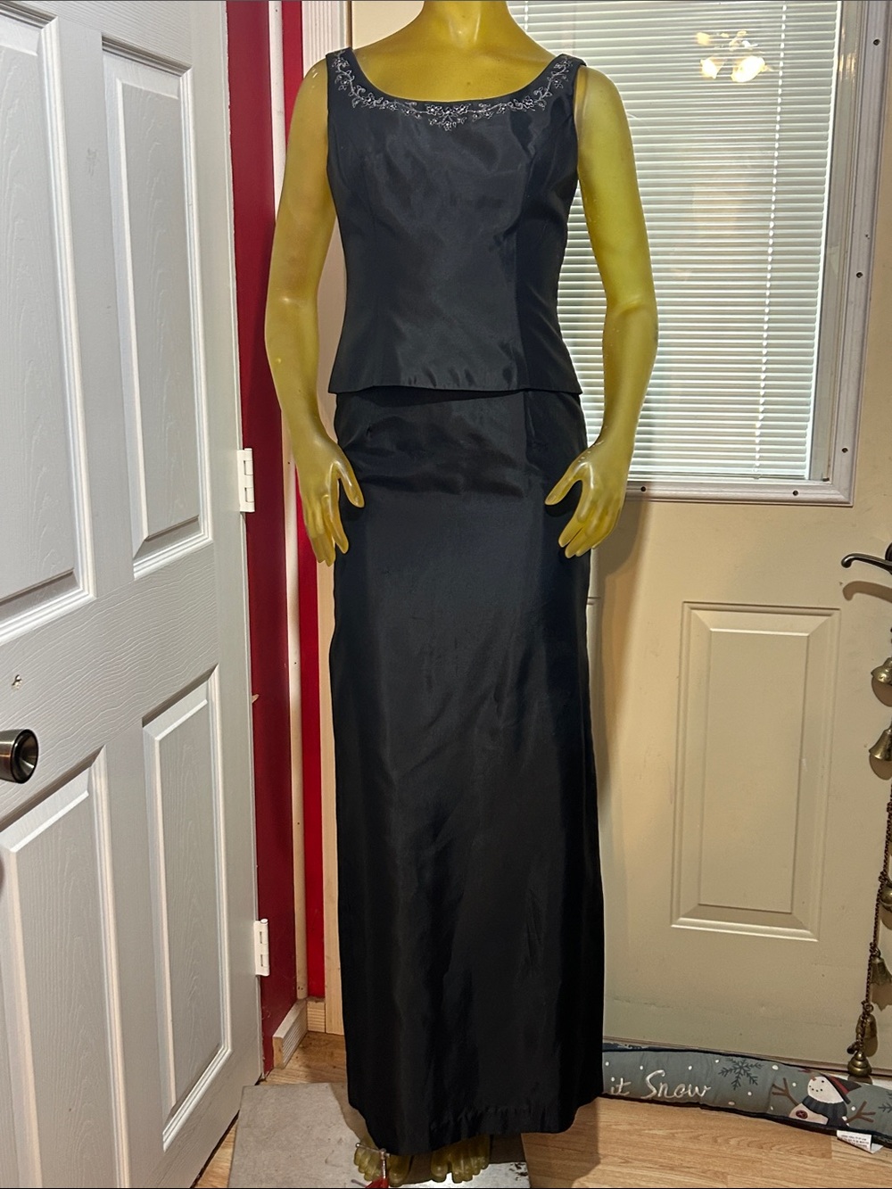 NWOT Michaelangelo Black Bridesmaids 2 pc dress